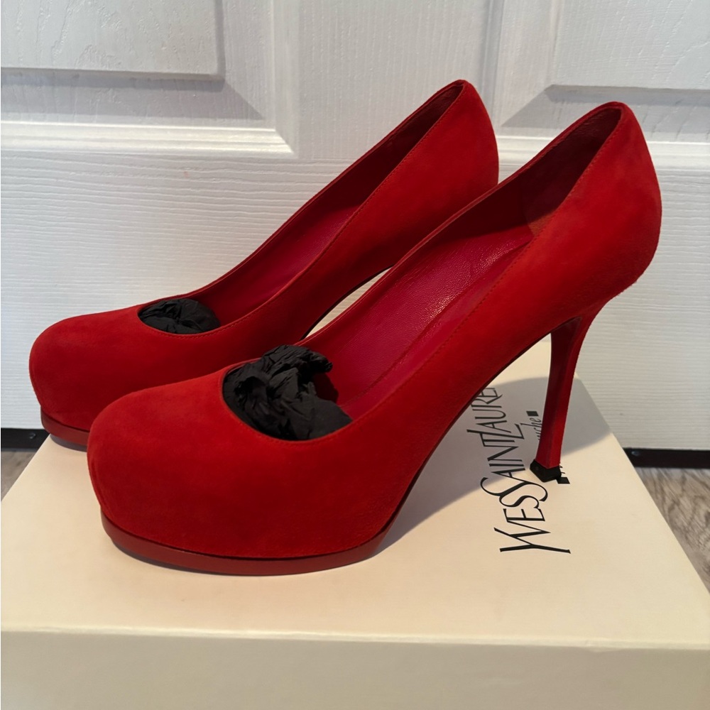 Yves Saint Laurent Bold Red Heels